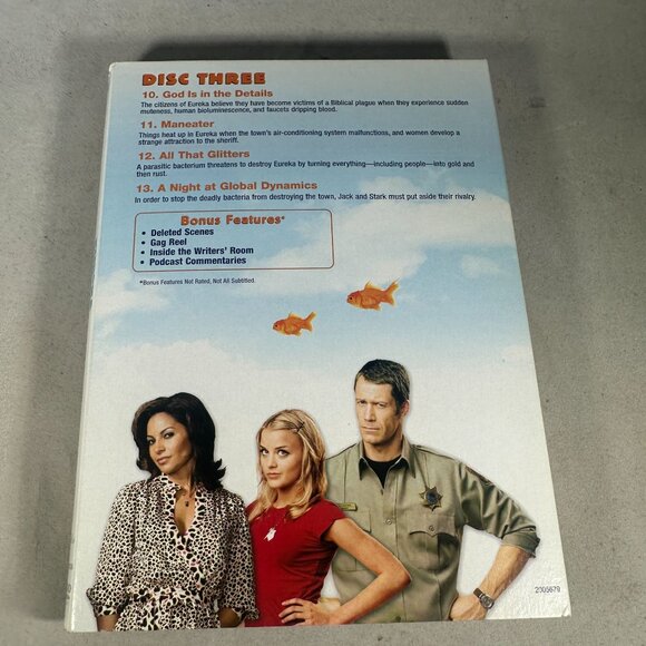 Eureka Season 2 DVD Not Rated Sci Fi Series 2007 Universal Studios 3 Disc Set - Picture 6 of 6